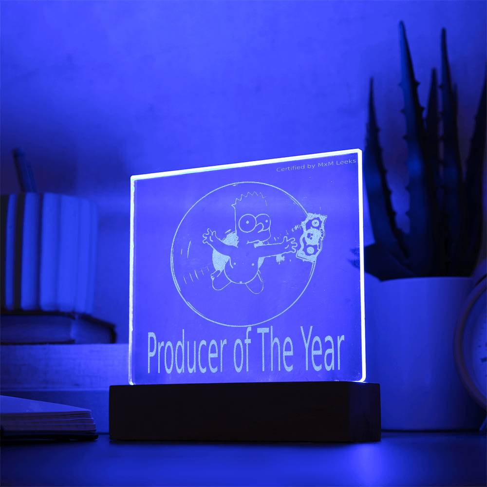 Producer of The Year Plaque - Leeks Plug