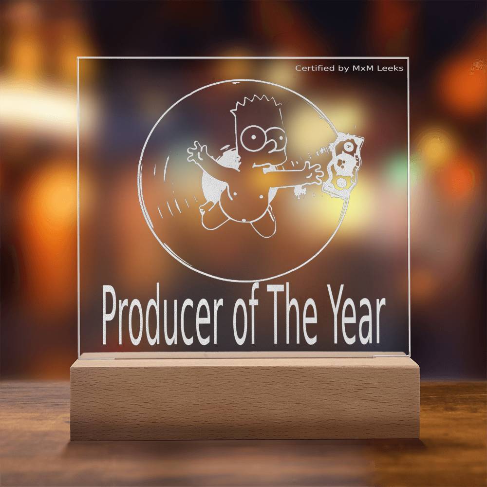 Producer of The Year Plaque - Leeks Plug